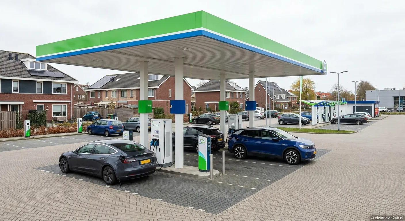 BP Pulse snellaadpaal station in Nederland met meerdere oplaadpunten