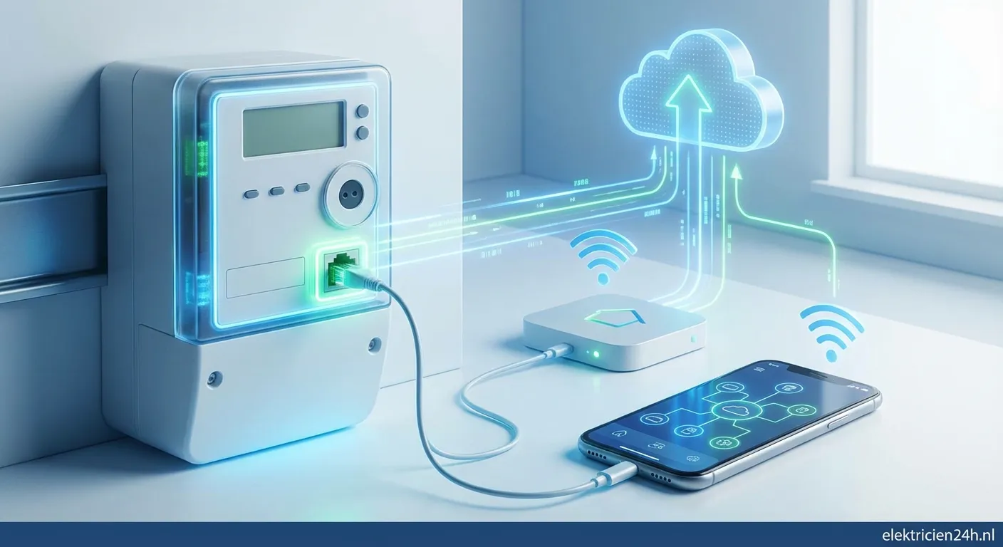 Slimme meter met DSMR protocol aansluiting